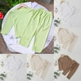 thumbnail image 4 of Odeerbi 2-12 Años Niños Niñas Seda Hielo Pijamas Lechuga Recorte Manga Larga Tops Pantalones Dos Piezas Conjunto Pijama Casa Polka, 4 of 4