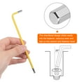 thumbnail image 5 of Uxcell Ball End Hex Key Wrench 5/32" S2 Steel L-Shape Long Arm Hexagon SAE Wrenches Repairing Tool, 5 of 8