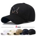 thumbnail image 2 of Fashion Men Women M Letter Three-Dimensional Embroidery Baseball Cap New Unisex Outdoor Casual Sport Duck Tongue Cap Sun Hat, 2 of 7