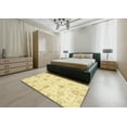 thumbnail image 5 of Ahgly Company Machine Washable Indoor Rectangle Abstract Chrome Gold Yellow Area Rugs, 2' x 4', 5 of 7