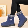 thumbnail image 2 of Miluxas Women Winter Snow Boots Waterproof:Warm Mid Calf Boots for Women with Lined - Comfortable Outdoor Slip On Booties Anti-Slip, 2 of 8