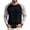 Black, variant on UDAUDU Mens Shirts Crew Neck Raglan Block Casual Soft Long Sleeve T Shirts Daily Wear Basic Tops L