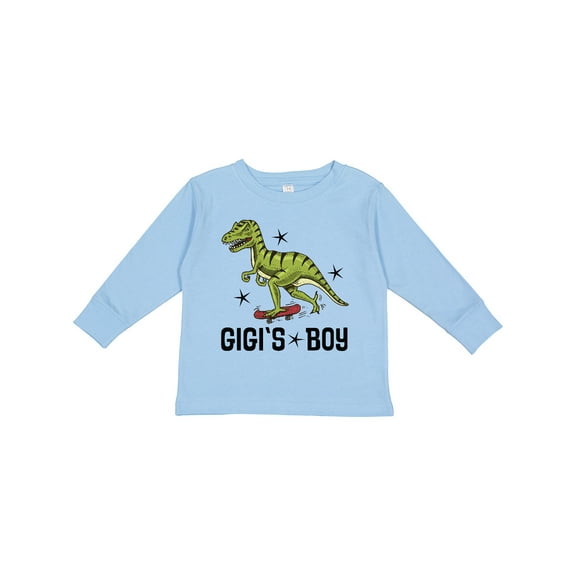Inktastic Gigi Boy Dinosaur Grandson Boys Long Sleeve Toddler T-Shirt