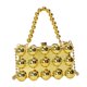 thumbnail image 4 of Bolso de mano para mujer con cadena y correa para el hombro, moderno bolso de viaje para vacaciones Dorado, 4 of 7