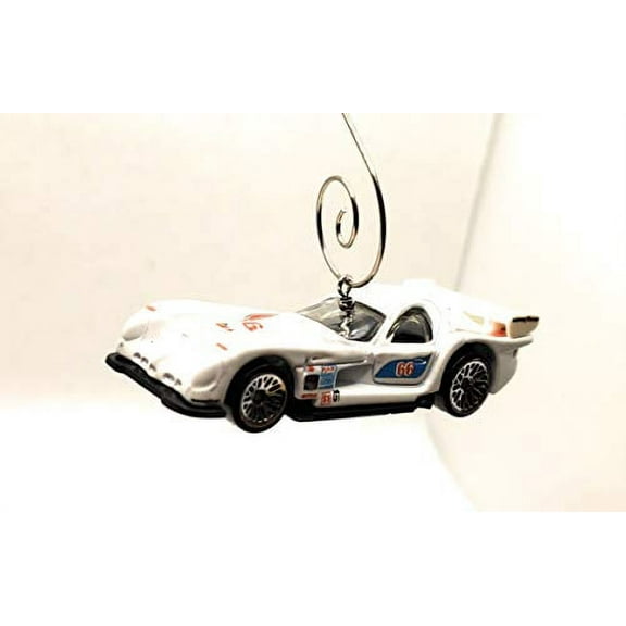 Panoz GTR-1 Race Car Christmas Ornament 1:64 White