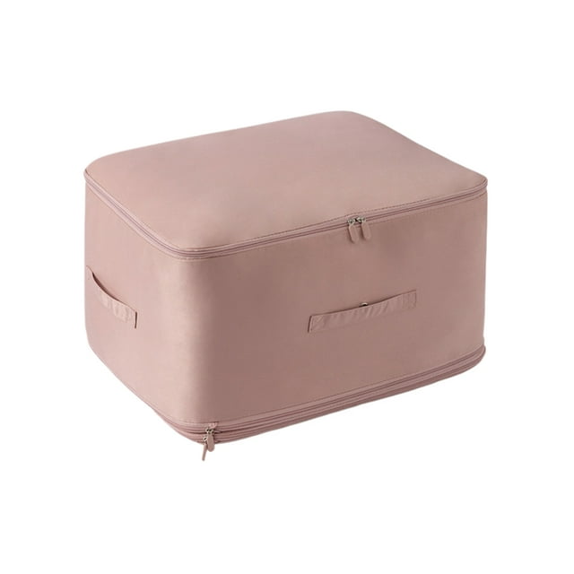 Youkk Reinforced Handle Storage Bag Large Capacity Compression Organizer Premium Upgraded Nylon Fabric Pink 54X42x60CM