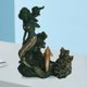 thumbnail image 5 of Soporte para botella de vino de sirena, estante para una sola botella, soporte para estatua de sirena, estante para vino y escultura, decoración de me Verde Sunnimix soporte para botellero, 5 of 8