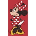 thumbnail image 2 of Women's Mickey & Friends Minnie Mouse Portrait Distressed Racerback Tank Top Red Heather Small, 2 of 4