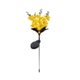 thumbnail image 2 of Solar-Powered Phalaenopsis orchid Lawn Lights - Outdoor Garden Decor with Multi-Color Led String Weatherproof Plastic & Stainless, Yellow, JKODE, 2 of 8