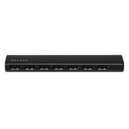 UPC: 0722868789377 | Belkin 7-Port Ultra-Slim Desktop Hub  Black