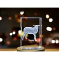thumbnail image 2 of Sheep Serenity | 3D Engraved Crystal Keepsake, 2 of 6