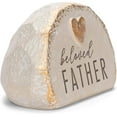 thumbnail image 3 of Grasslands Road "Beloved Father Bereavement Rock - Memory Rocks - Memorial Rocks - Memorial Rock, Resin, 4 1/2 by 6 by x 4 Inches, 3 of 6