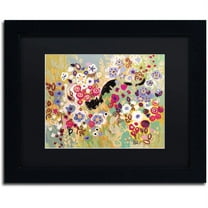 Trademark Fine Art "4" Canvas Art by Natasha Wescoat, Black Matte, Black Frame