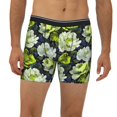 thumbnail image 2 of Disketp Teal floral elegance Men's Boxer Briefs Men’s Underwear Boxer Briefs for Men, 2 of 7