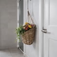 thumbnail image 6 of Kouboo Rattan Hanging Wall Basket and Planter, Decorative Wall Basket for Front Door, Home, Garden, Brown-Gray, 6 of 6