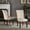 Beige, variant on iNSPIRE Q Ayana Modern Espresso Finish Linen Parson Chair, Grey (Set of 2)