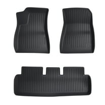 ZNNT Floor Mat Full Set, Superior Carpet Floor Mats for Tesla Model Y, All Weather Anti-Slip TPE Automotive Interior Cargo Liners Trunk Mats (3Pcs/Set)