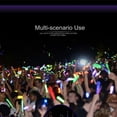 thumbnail image 3 of Bulk 100ct 6" Glow in The Dark Sticks, End Caps with Lanyards Included, for Party Supplies Festivals Raves Birthday Wedding (Blue), 3 of 4