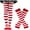#6, variant on XUNKUSGA Knee High Socks for Women Striped Fashion Colored Womens Socks Non Slip Thigh Long Tube Sock with Long Gloves Knitted Fake Sleeves Set for Halloween Red