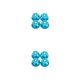 thumbnail image 3 of Vogacara 4 unids/pack tuercas de rueda de aleación de aluminio tapacubos a prueba de polvo tapa de rueda tapas resistentes al desgaste tuercas buen Azul claro 2piezas Vogacara  CBP376240, 3 of 5