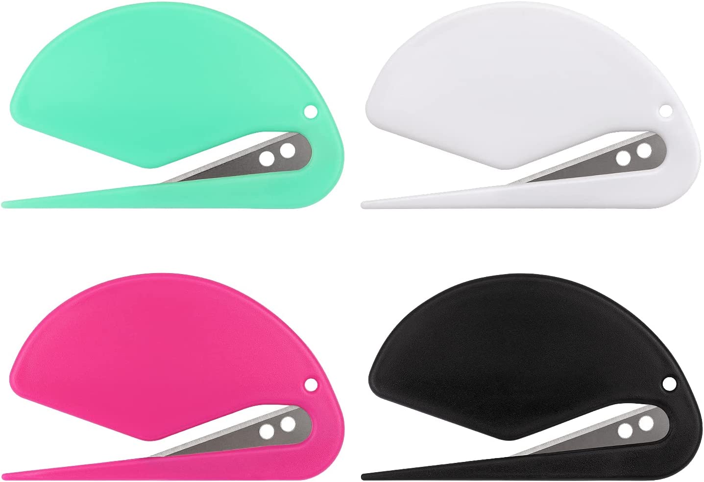 4 Pack Letter Opener Envelope Slitter Set Sharp and Efficient Open