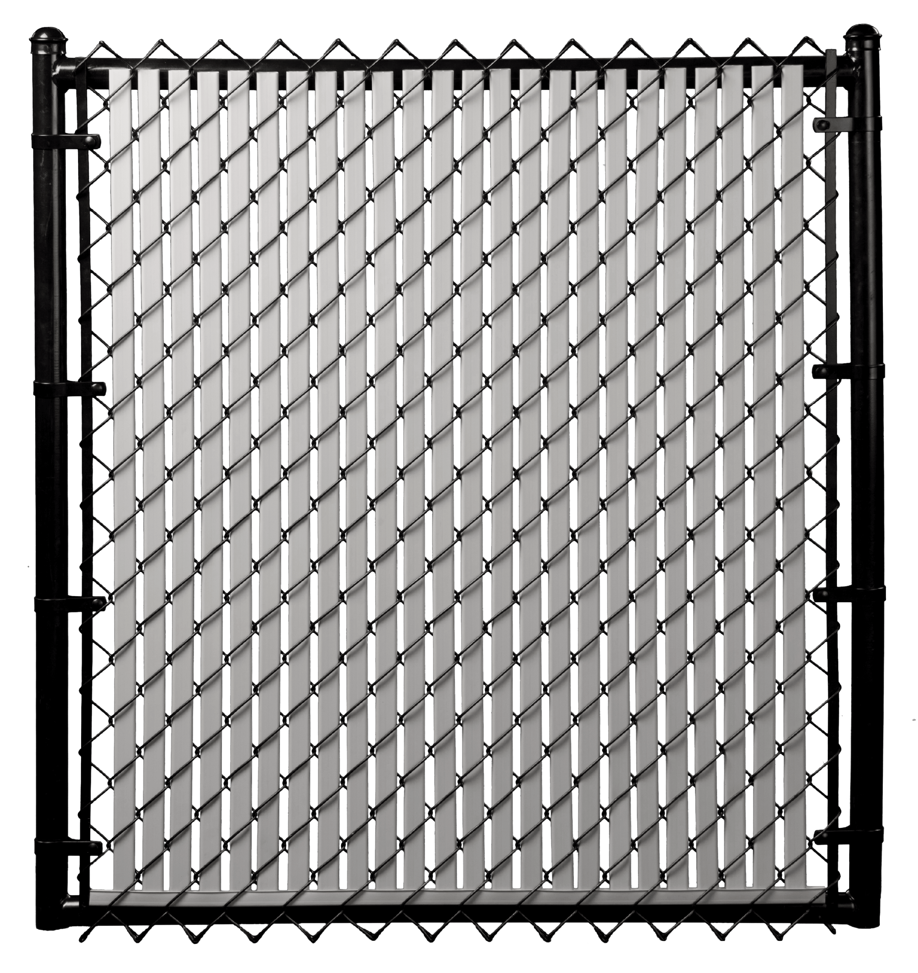 Chain Link Gray Double Wall Tube™ Privacy Slat For 6ft High Fence Bottom Lock 