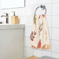 thumbnail image 3 of Yayeee 2 Pack Hand Towels for Bathroom 100% Cotton 16" x 28" Soft Absorbent Kitchen Towel, Yellow Autumn Leaves, 3 of 7