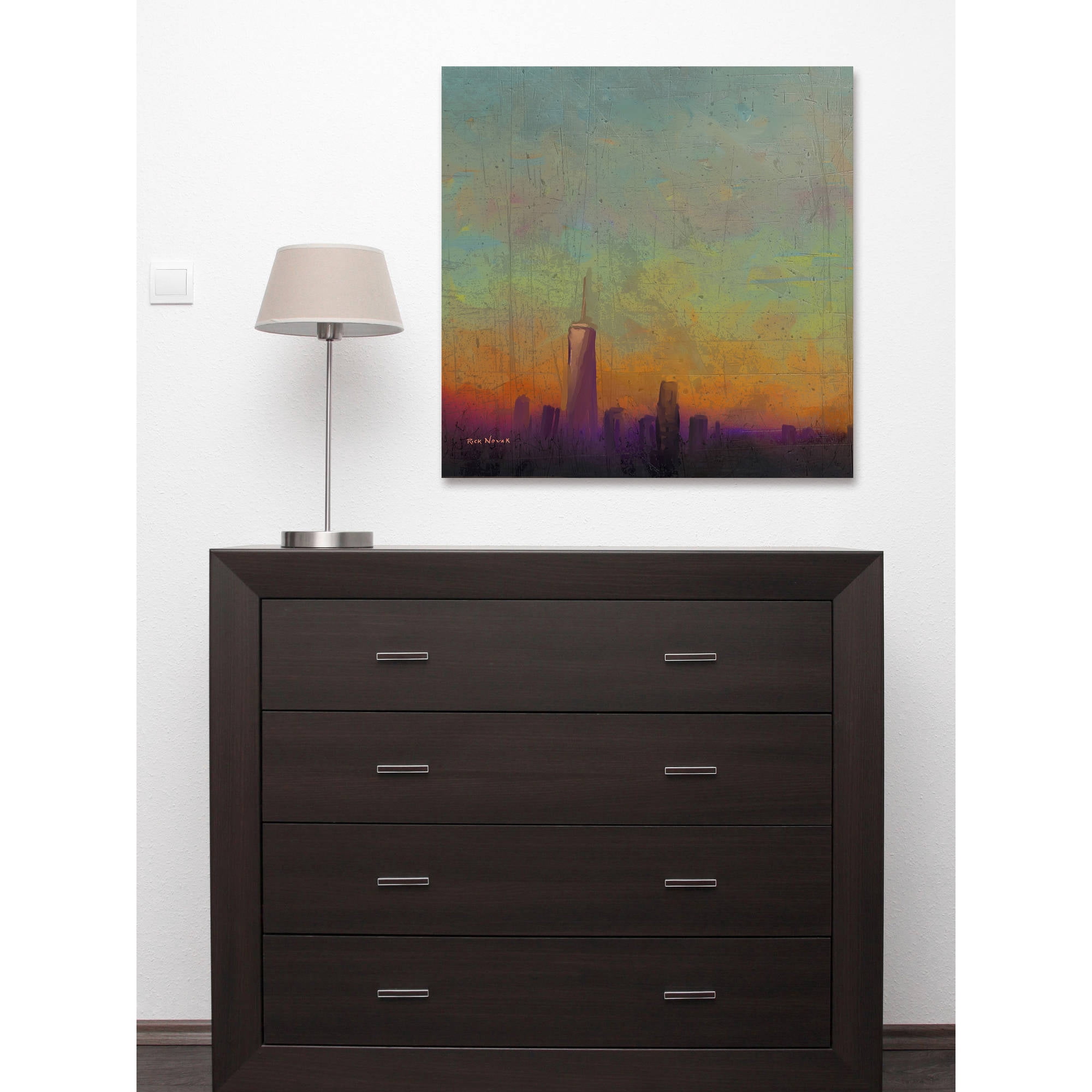 Marmont Hill "Purple Haze" by Rick Novak Painting Print on Wrapped Canvas
