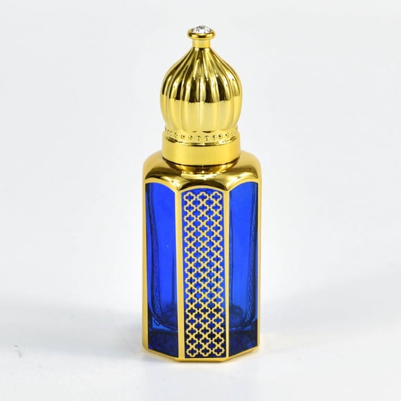 Deals of The Day Clearance! Mini Arabic Crystal Glass Roller Bottles, Gold Refillable Oil Roll-On Dispenser, Empty Sample Vials for Liquid Cosmetics and Essential Oils
