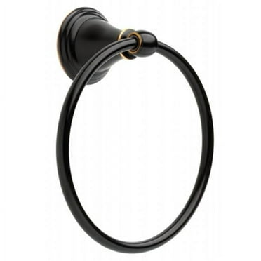 Delta Oil Rubbed Bronze Black Towel Ring Die Cast Zinc
