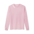 thumbnail image 2 of Daxton Premium Denver Men Long Sleeves T Shirt Ultra Soft Medium Weight Cotton, Light Pink Tee White Letters 3XL, 2 of 3