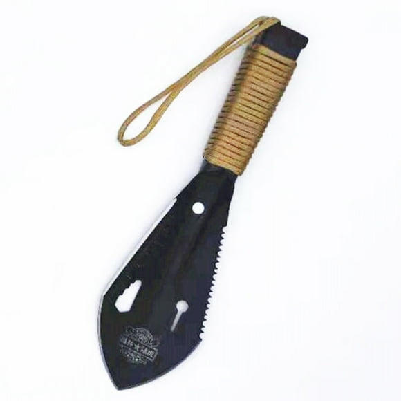7 in 1 Outdoor Camping Shovel Multifunctional Portable Garden Shovel Tactical Digging Tool Ultralight Camp Shovels black