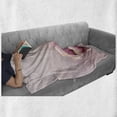 thumbnail image 6 of Magnolia Soft Flannel Fleece Blanket, Fragile Petals of Magnolia Flower Bloom on Brush Stroked Background, Cozy Plush for Indoor and Outdoor Use, 70" x 90", Pink Baby Pink and Brown, by Ambesonne, 6 of 6