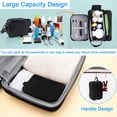 thumbnail image 4 of Toiletry Bag for Men Travel Toiletries Bag Waterproof Shave Case Organizer with Zipper Portable Dopp Kits Black, 4 of 10