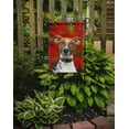 thumbnail image 2 of Carolines Treasures KJ1183GF Flocons de Neige Rouges Vacances Noël Jack Russell Terrier Drapeau Jardin Taille, 2 of 3