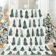 thumbnail image 2 of Christmas Fuzzy Blanket Watercolor Forest Throw Blanket 50 x 60 Inch Xmas Tree Blanket for Winter Home Chair Sofa Couch Bed, 2 of 6