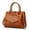 brown, variant on Vintage Women Snakeskin Grain Oil Leather Handbag Large Capacity Crossbody Shoulder Bag Pusrse