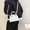 White, variant on Womens Purses and Handbags Shoulder Bag Ladies Designer Satchel Messenger Tote Fashion Solid Color Leather Versatile Handbag Double Zipper Adjustable Strap Crossbody Bags