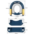 thumbnail image 4 of Kids Potty Training Seat with Step Stool Ladder & Safety Handles, Adjustable Splash Guard Toddler Potty Training Toilet Seat, 4 of 5