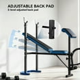 thumbnail image 4 of Soozier Adjustable Weight Bench with Barbell Rack and Leg Developer for Weight Lifting and Strength Training Multifunctional Workout Station for Home Gym Fitness, Black, 4 of 10