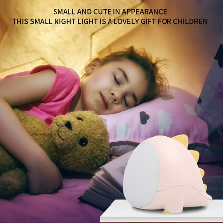 

ROBOT-GXG Night Lights for Kids - Dinosaur Night Light for Kids Cartoon Silicone LED Sleep Lamp Cute Baby Night Light Bedside Timed Lighting Lamp Adjustable Warm/Cool Light Source for Kids Bedroom