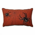 thumbnail image 2 of Pillow Perfect 612317 Toile d'Araignée Broderie Coussin Rectangulaire&44; Orange, 2 of 4