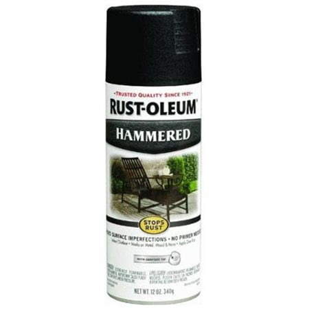 (3 Pack) Rust-Oleum Stops Rust Black Hammered Spray Paint, 12