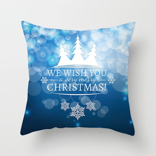 LSLJS Décorative Housse de Coussin de Noël, Housse de Coussin Imprimée de Noël, Décorations de Noël