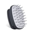 thumbnail image 4 of Kearding Depurador de cuero cabelludo Cepillo de cuero cabelludo de silicona simple Depuradores de cabello Cepillos de limpieza corporal Negro 5Conjunto, 4 of 6