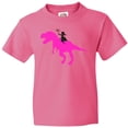 thumbnail image 3 of Inktastic Princess Riding Her T-Rex Youth T-Shirt, 3 of 5