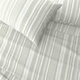 thumbnail image 3 of Great Bay Home Striped Ultra-Soft Brushed Microfiber Sheet Set, Twin, 3-Piece, 3 of 6