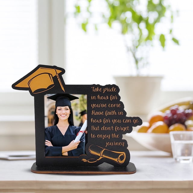 Desktop Decor Graduation Photo Frame 6.5x7.9 Inch Photo Frame Desktop Graduation Photo Frame Display Photo Suitable For Home Room Decoration Suitable For Friends Family Graduates As Souvenirs