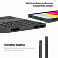 thumbnail image 5 of Case for for iPad Pro 11 Inch 4th/3rd/2nd/1st Generation 2022/2021/2020/2018, Armor Heavy Duty Anti-falling Rugged Double Military Grade Heavy Duty Shockproof Case with Kickstand, Black, 5 of 5