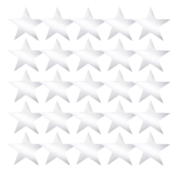 WRITWAA 60-Pack Metallic Star Paper Cutouts for Party Decor, Wedding Supplies, Festival Crafts, Romantic Events and Decorations